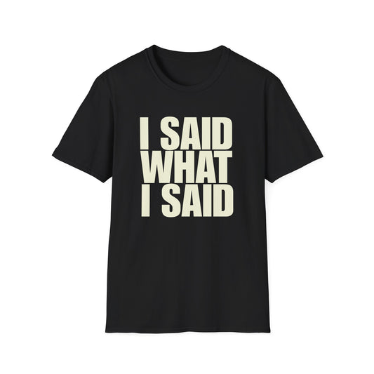 I Said What I Said T-Shirt