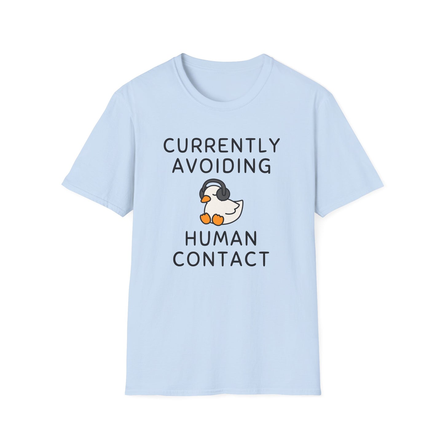 Avoiding Human Contact Duck T-Shirt