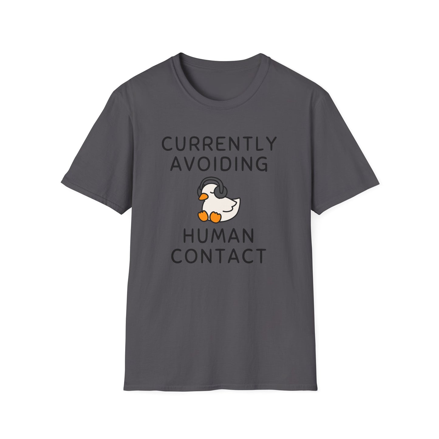 Avoiding Human Contact Duck T-Shirt
