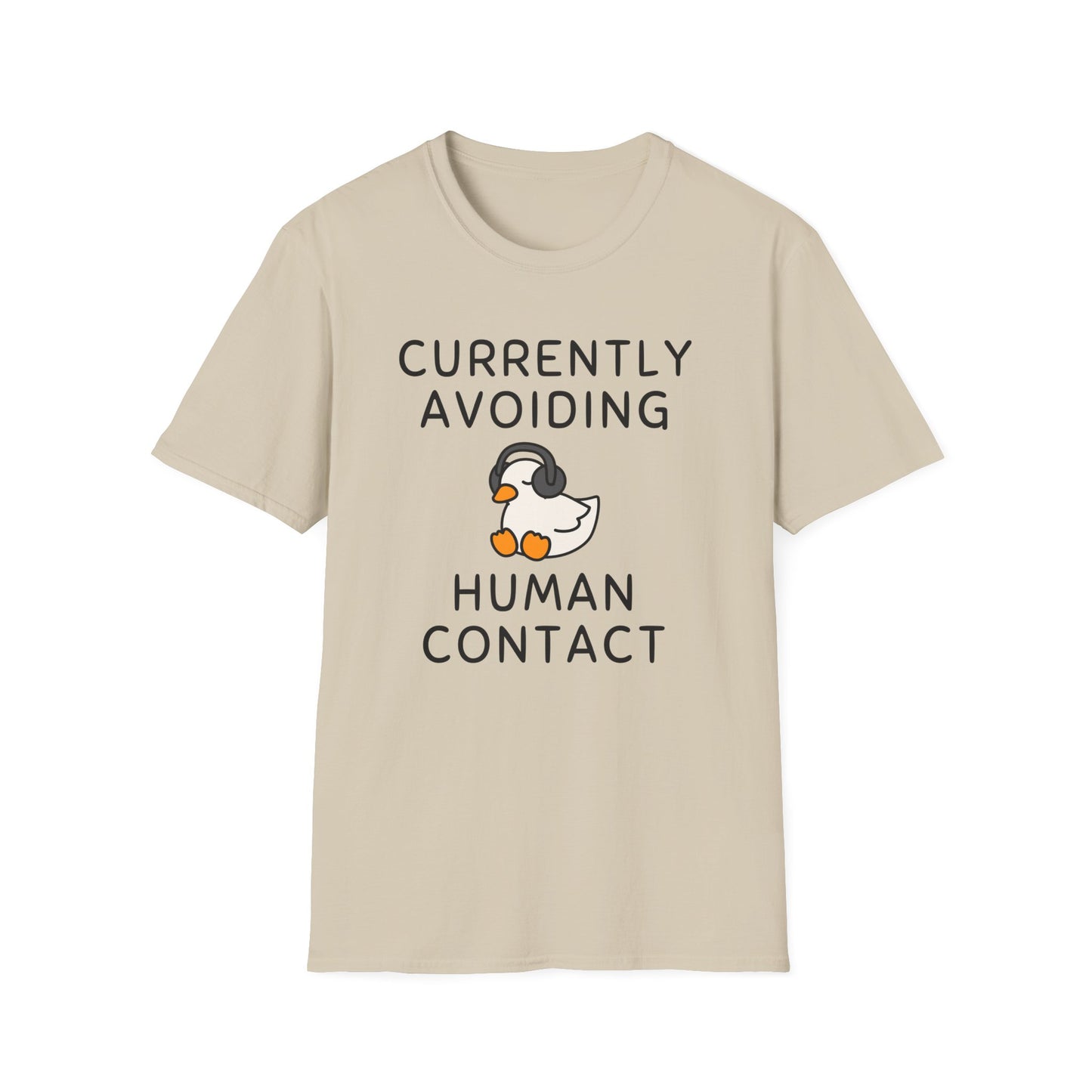 Avoiding Human Contact Duck T-Shirt