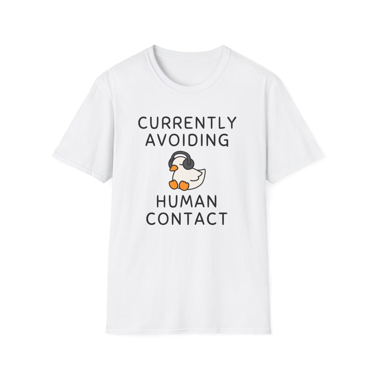 Avoiding Human Contact Duck T-Shirt