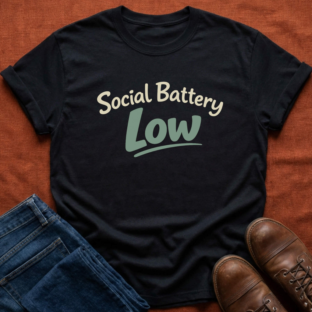 Social Battery Low T-Shirt