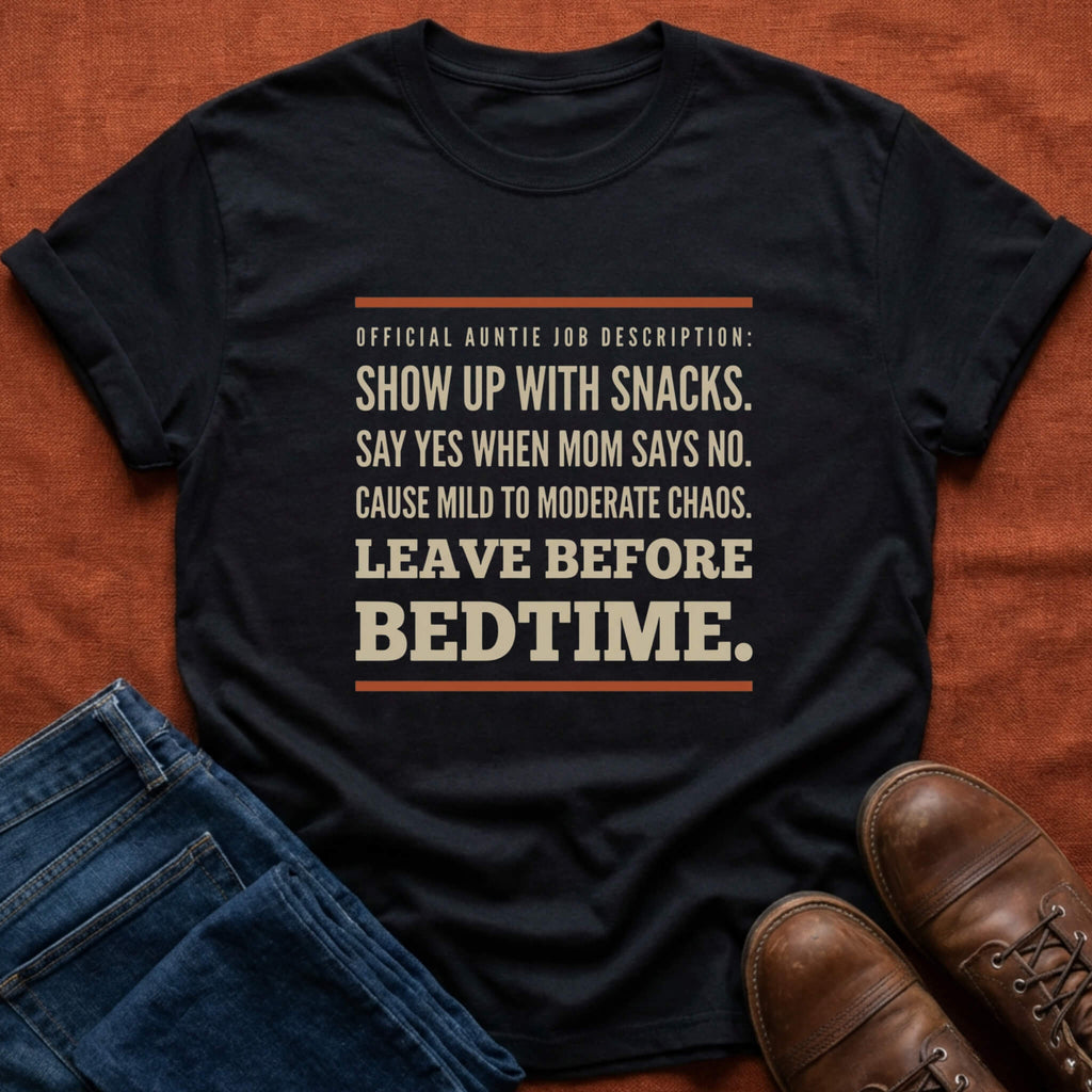 Official Auntie Job Description T-Shirt