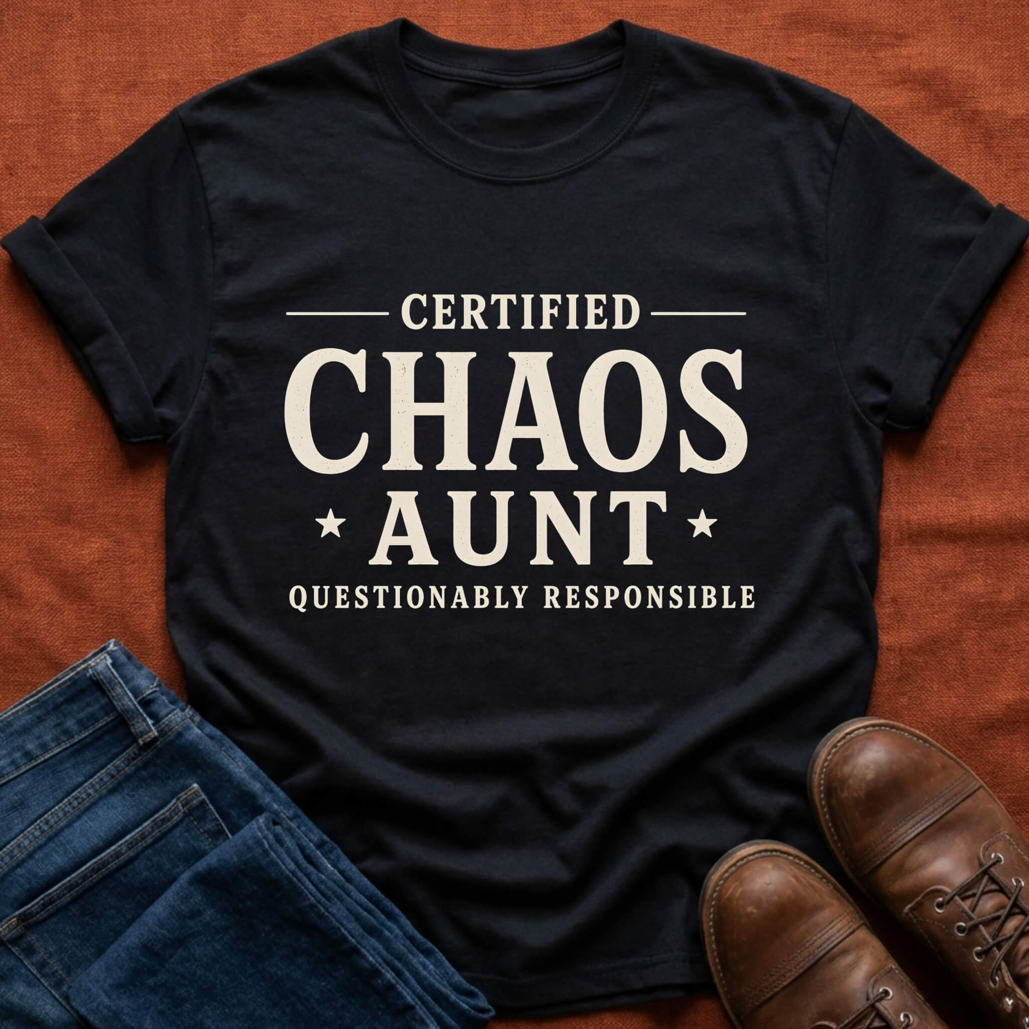 Certified Chaos Aunt T-Shirt