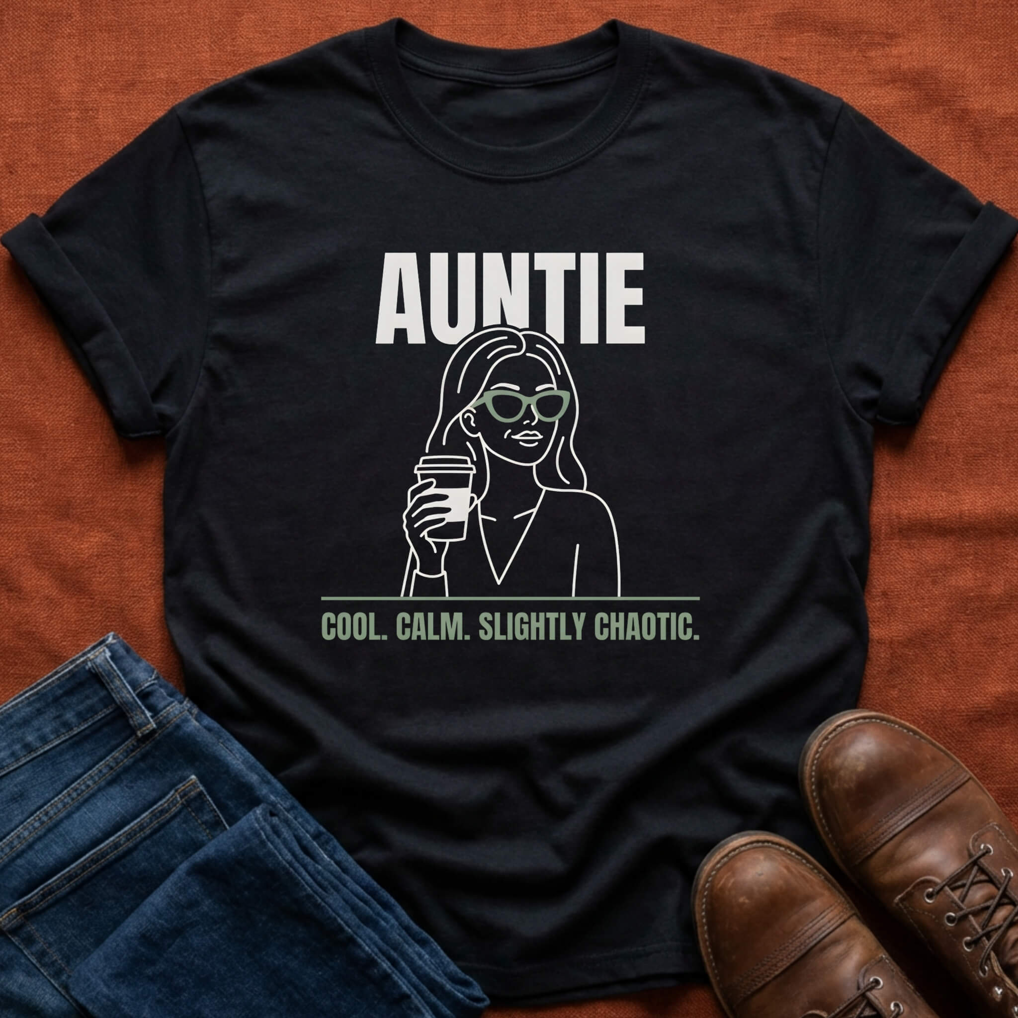 Cool Calm Chaotic Auntie T-Shirt