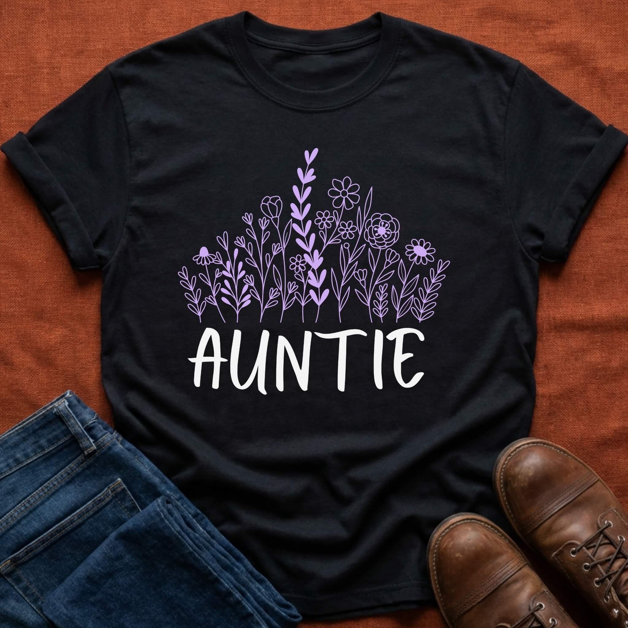 Auntie Wildflowers T-Shirt