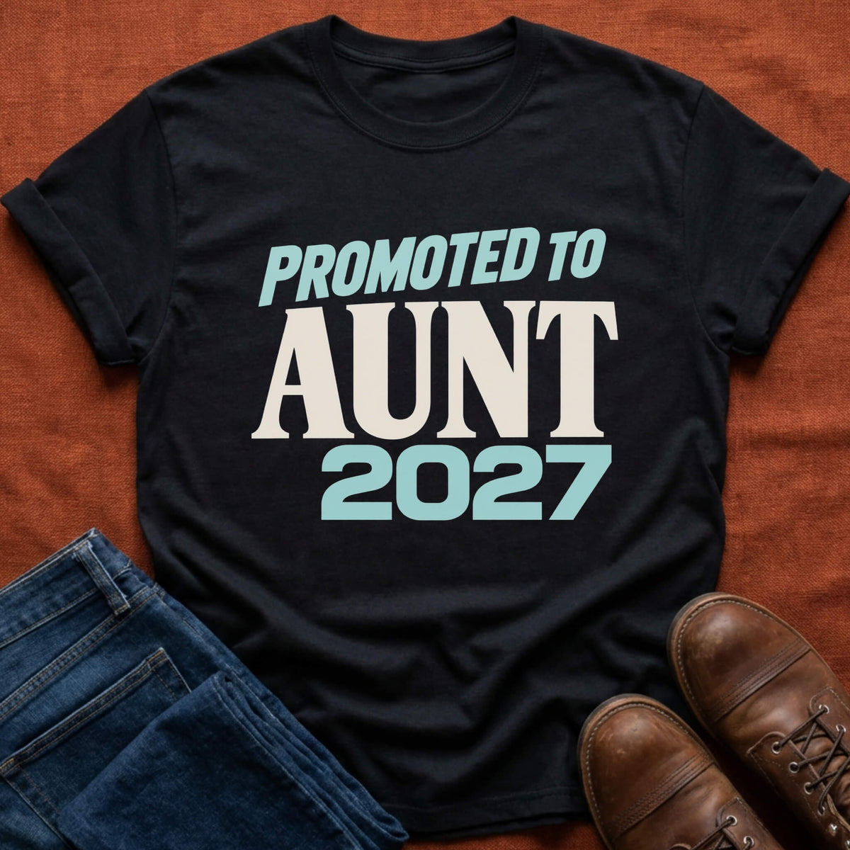 Promoted to Aunt '27 T-Shirt