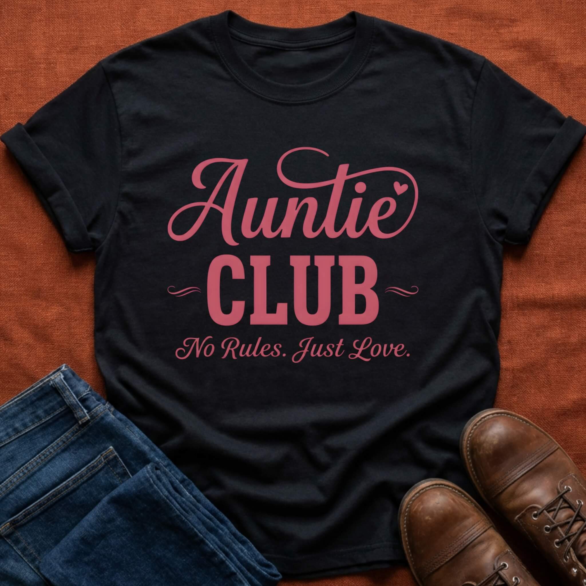 Auntie Club Script T-Shirt