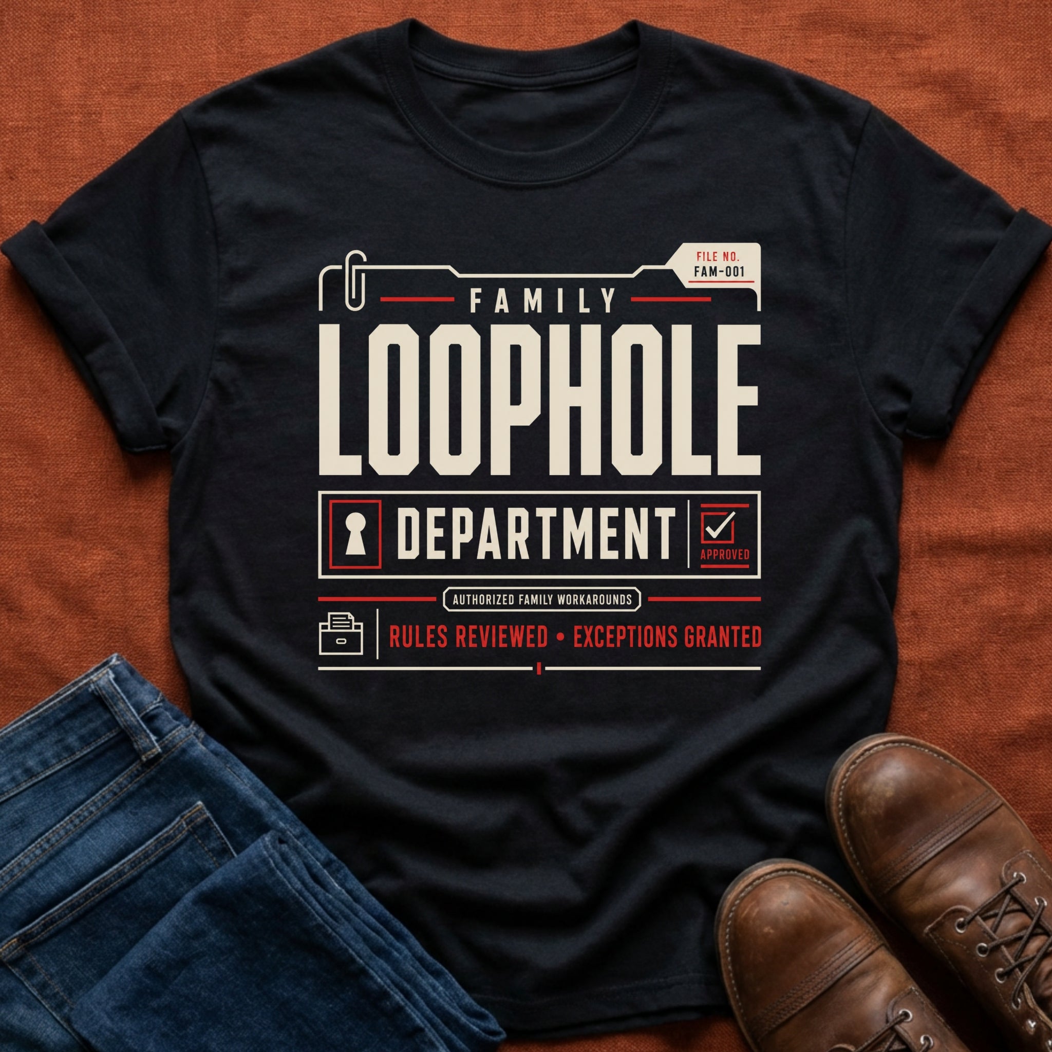 Family Loophole Department T-Shirt