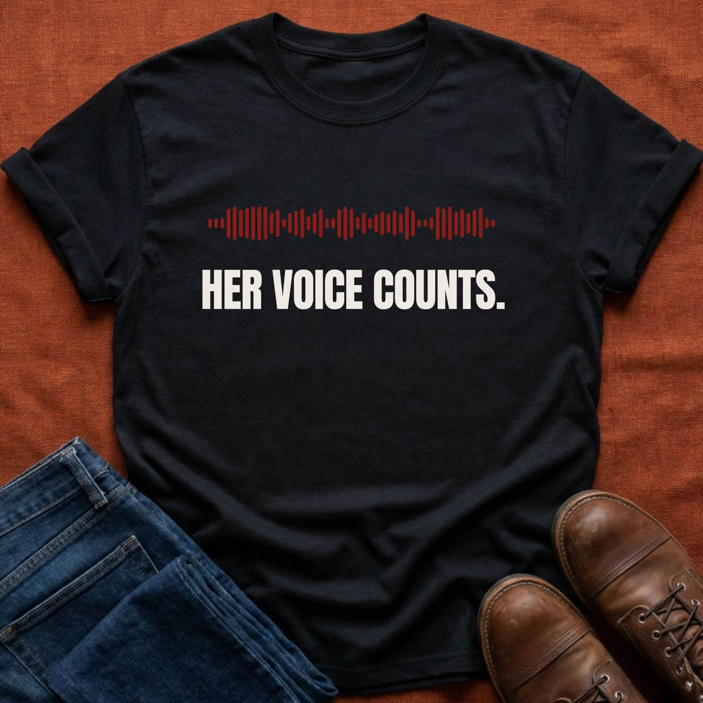 Her Voice Counts T-Shirt