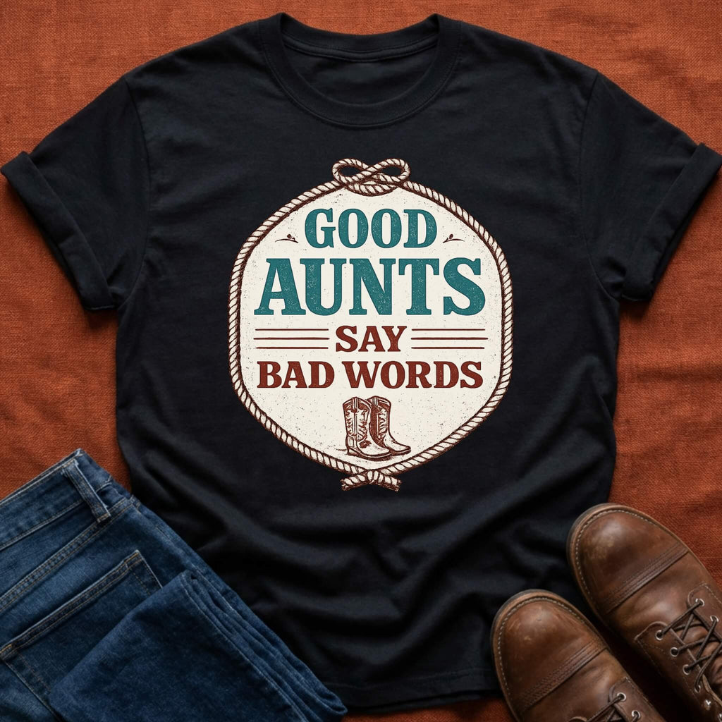Aunts Say Bad Words Western T-Shirt