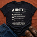 Auntie. Part Protector. Part Partner in Crime. T-Shirt