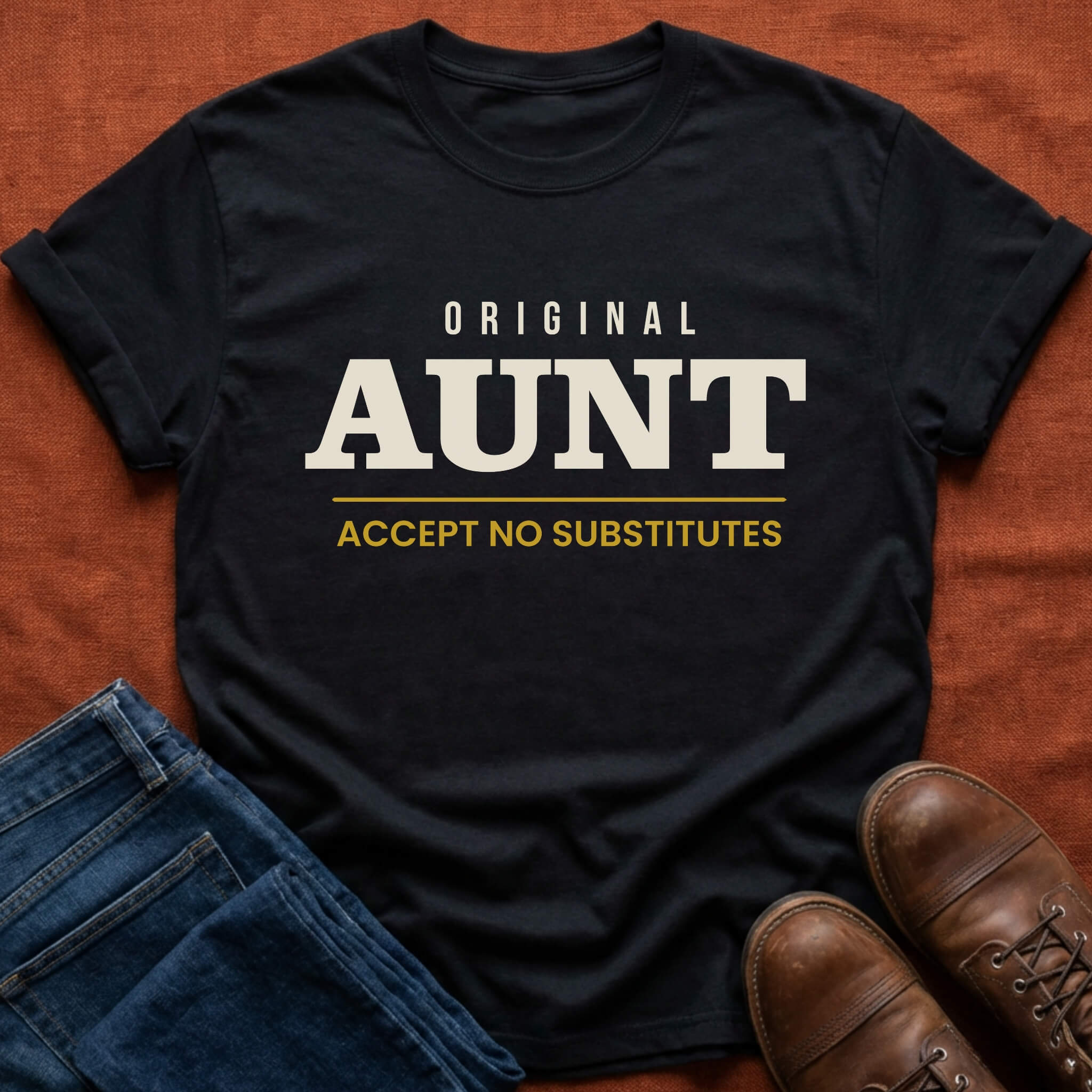 Original Aunt No Substitutes T-Shirt