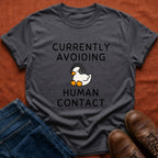 Avoiding Human Contact Duck T-Shirt