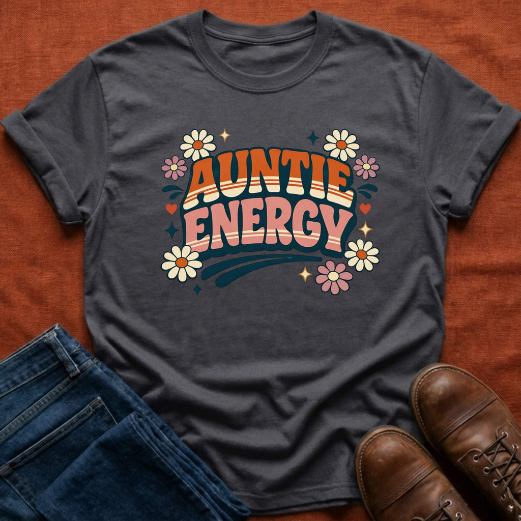 Retro Auntie Energy T-Shirt