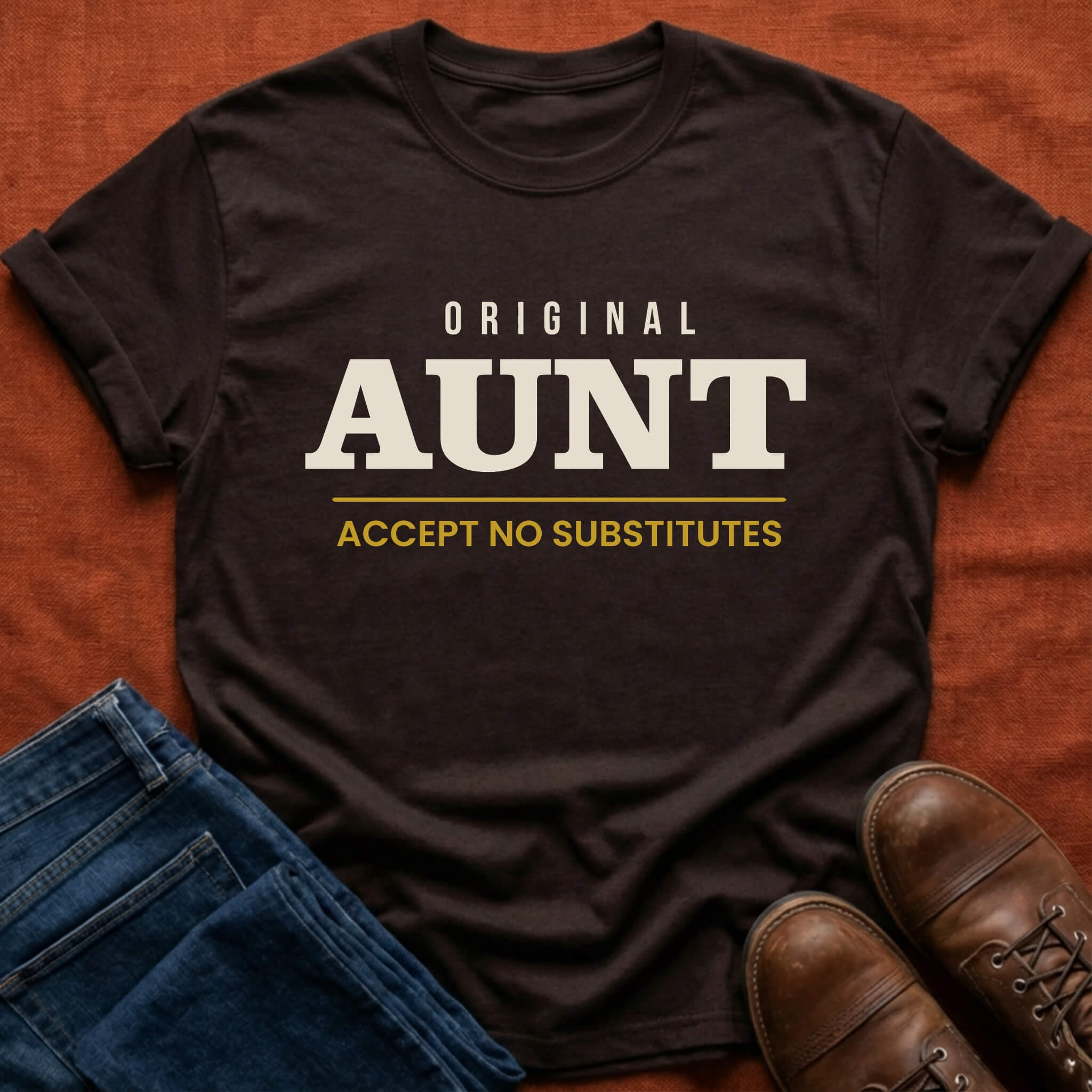 Original Aunt No Substitutes T-Shirt