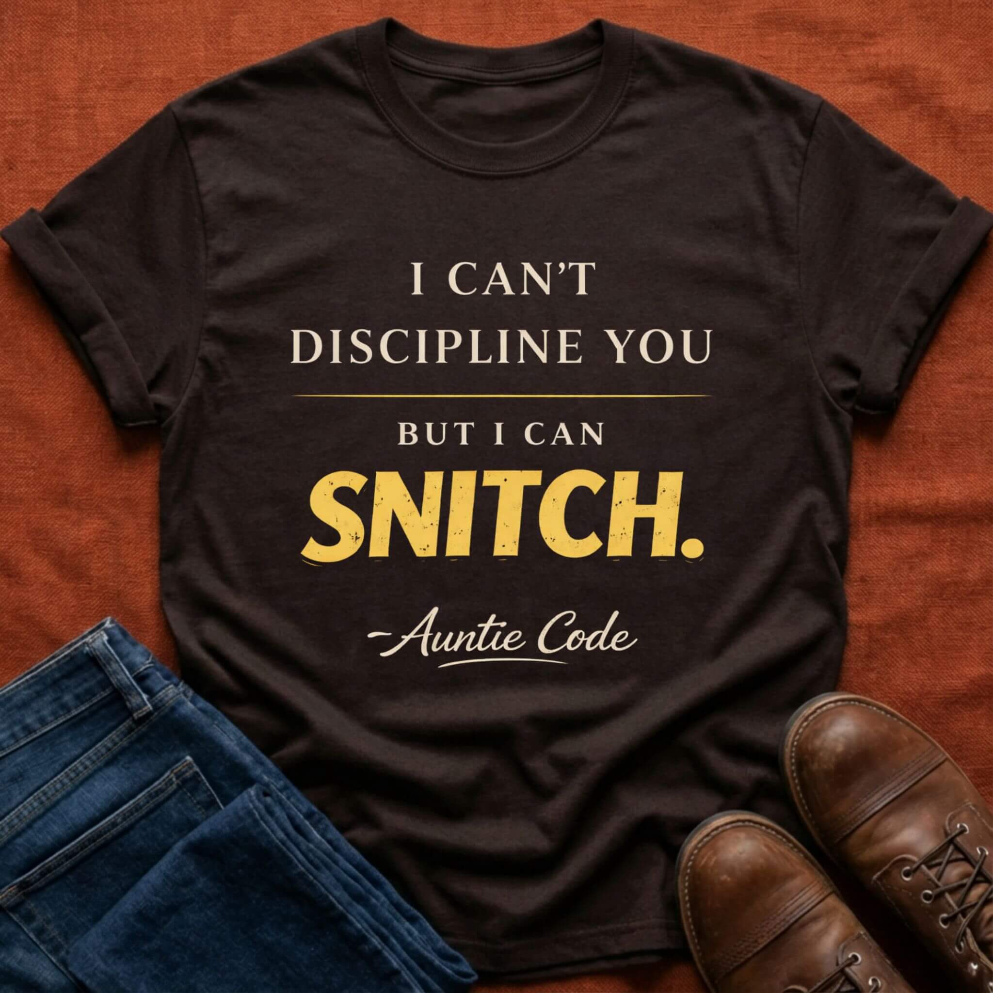 I Can Snitch Auntie Code T-Shirt