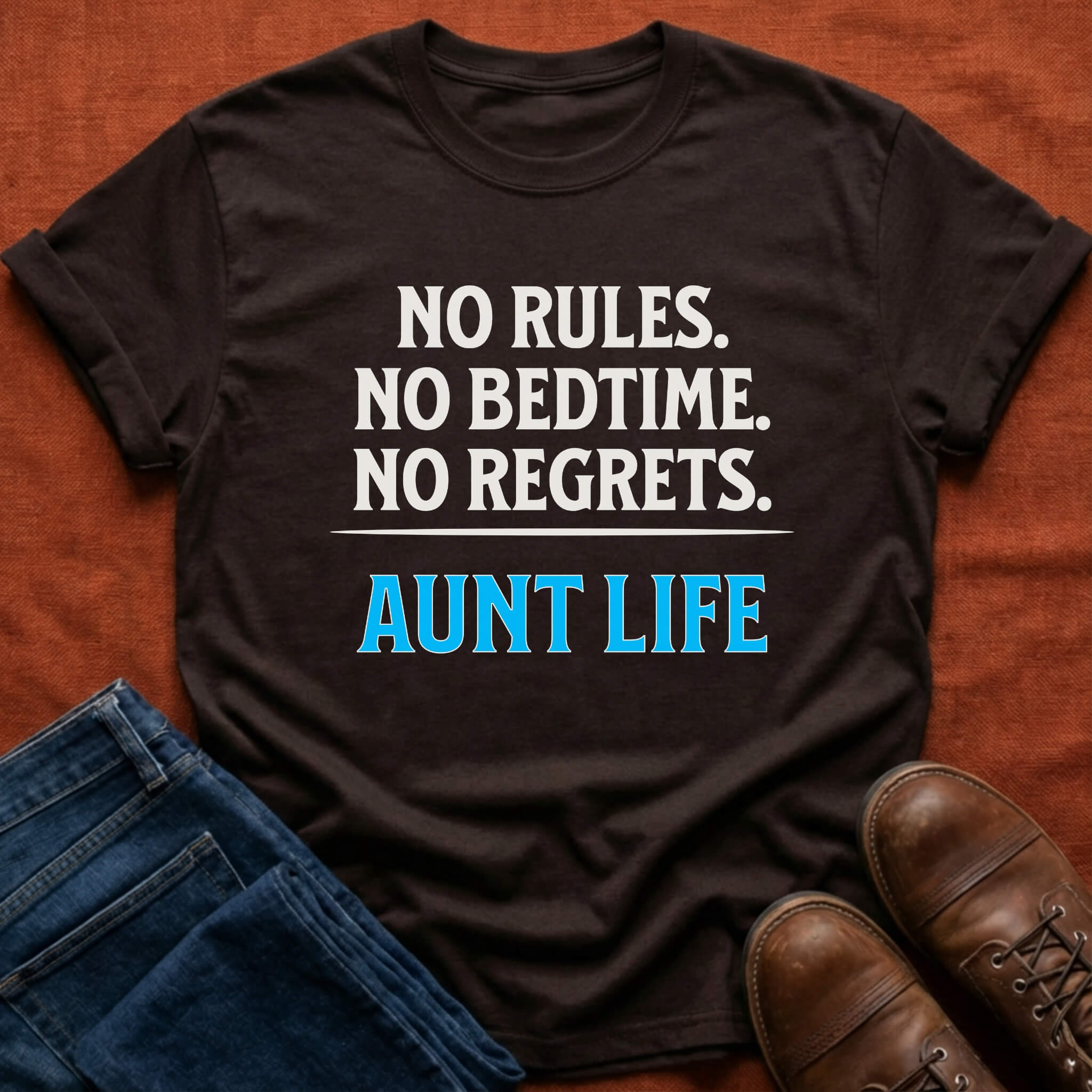 No Rules No Bedtime No Regrets T-Shirt