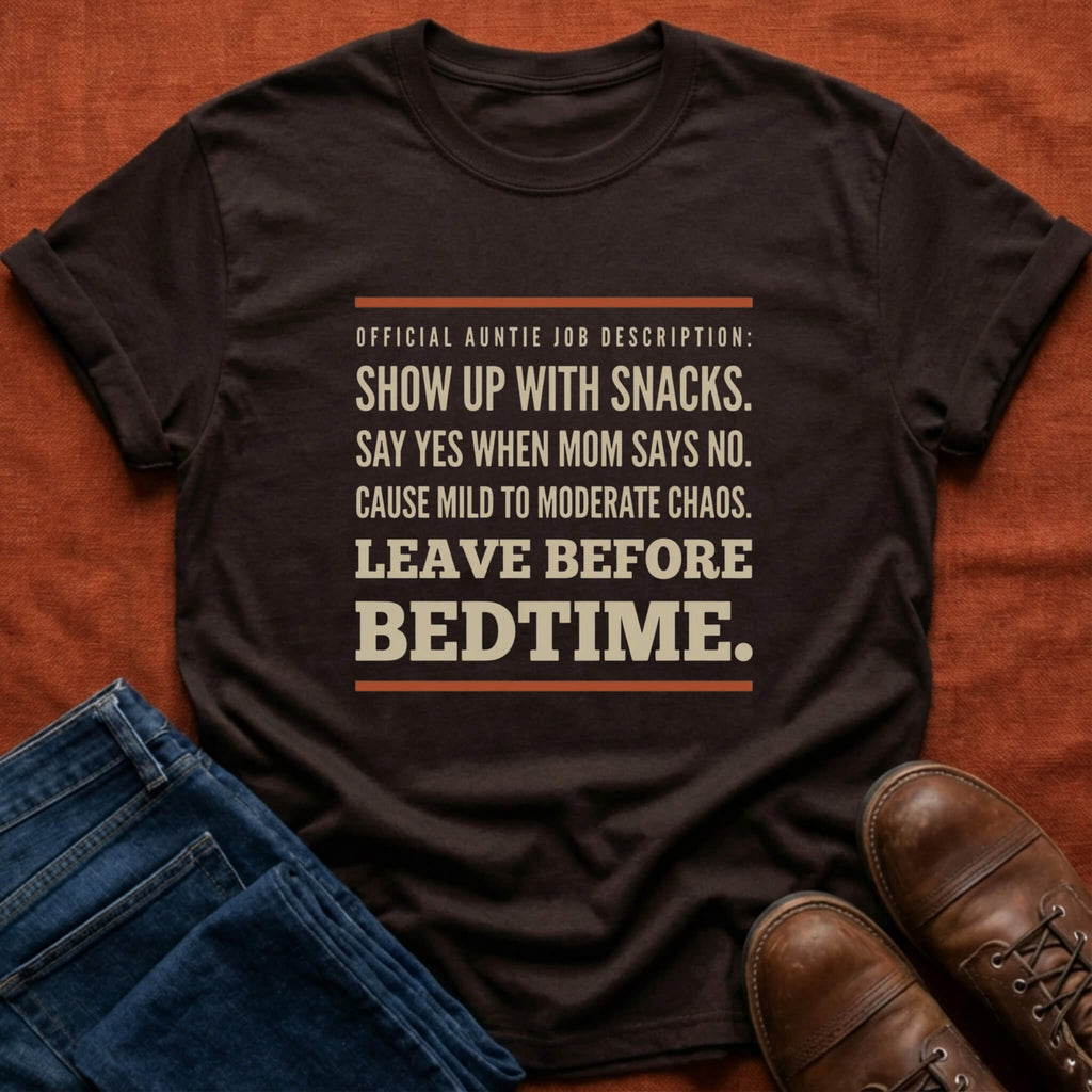 Official Auntie Job Description T-Shirt