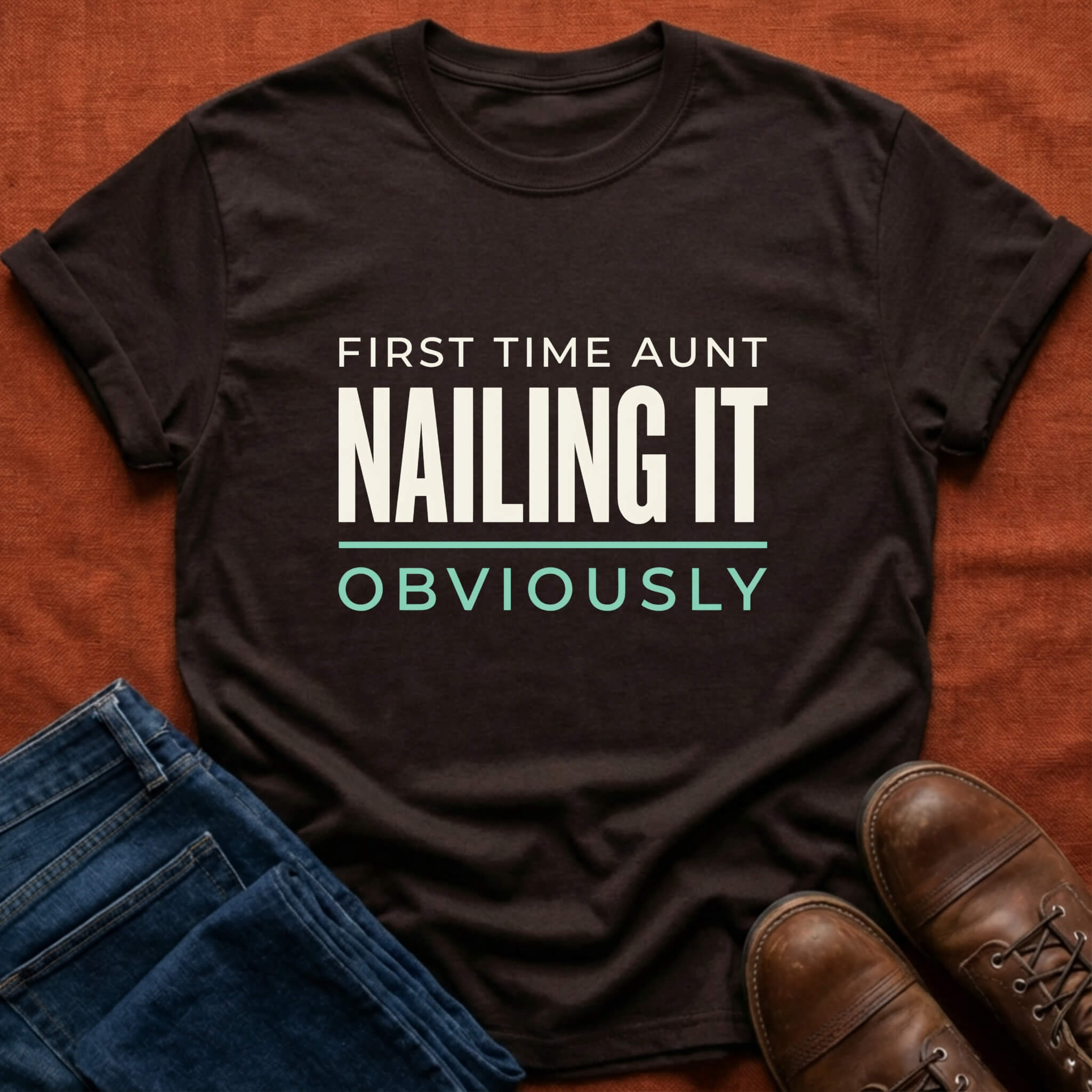 First Time Aunt Nailing It T-Shirt