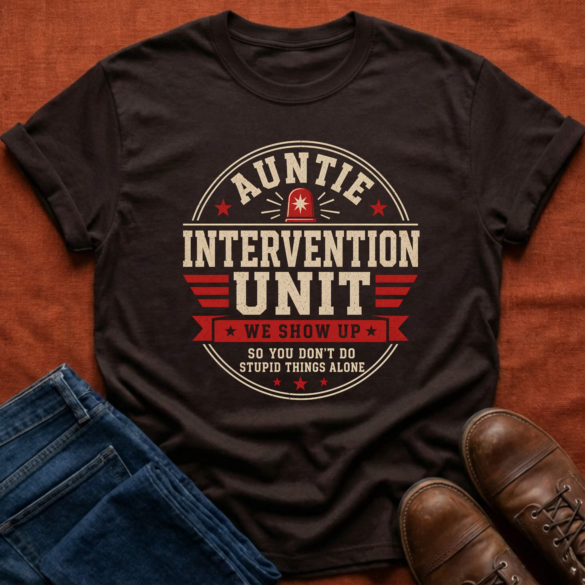 Auntie Intervention Unit T-Shirt