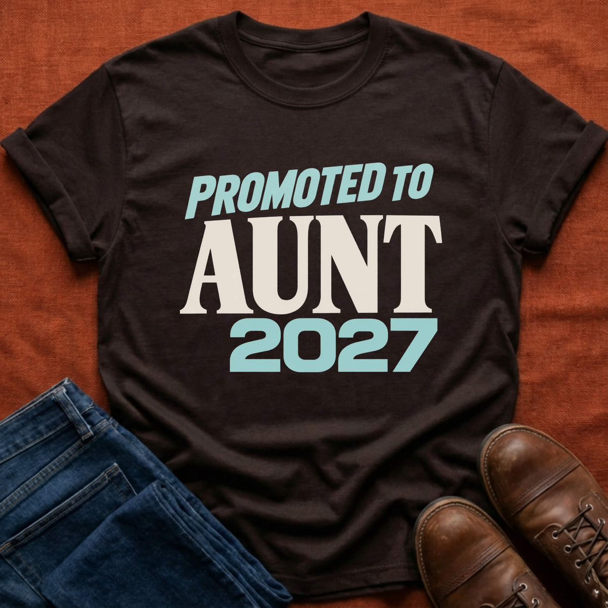 Promoted to Aunt '27 T-Shirt