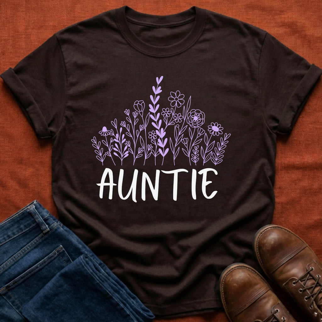 Auntie Wildflowers T-Shirt