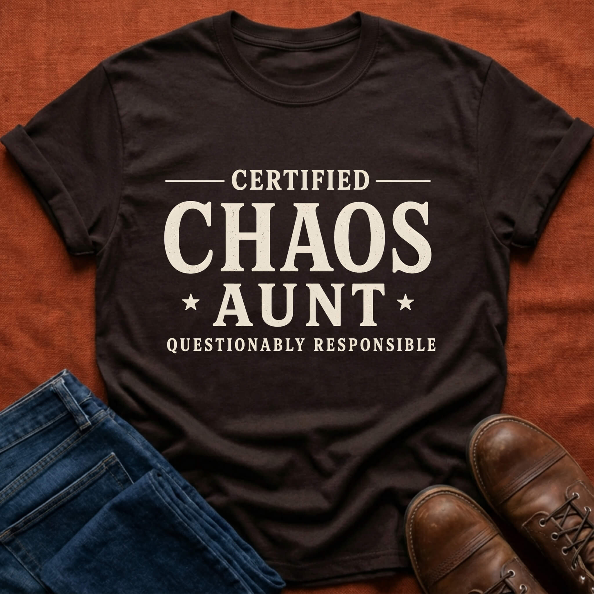 Certified Chaos Aunt T-Shirt