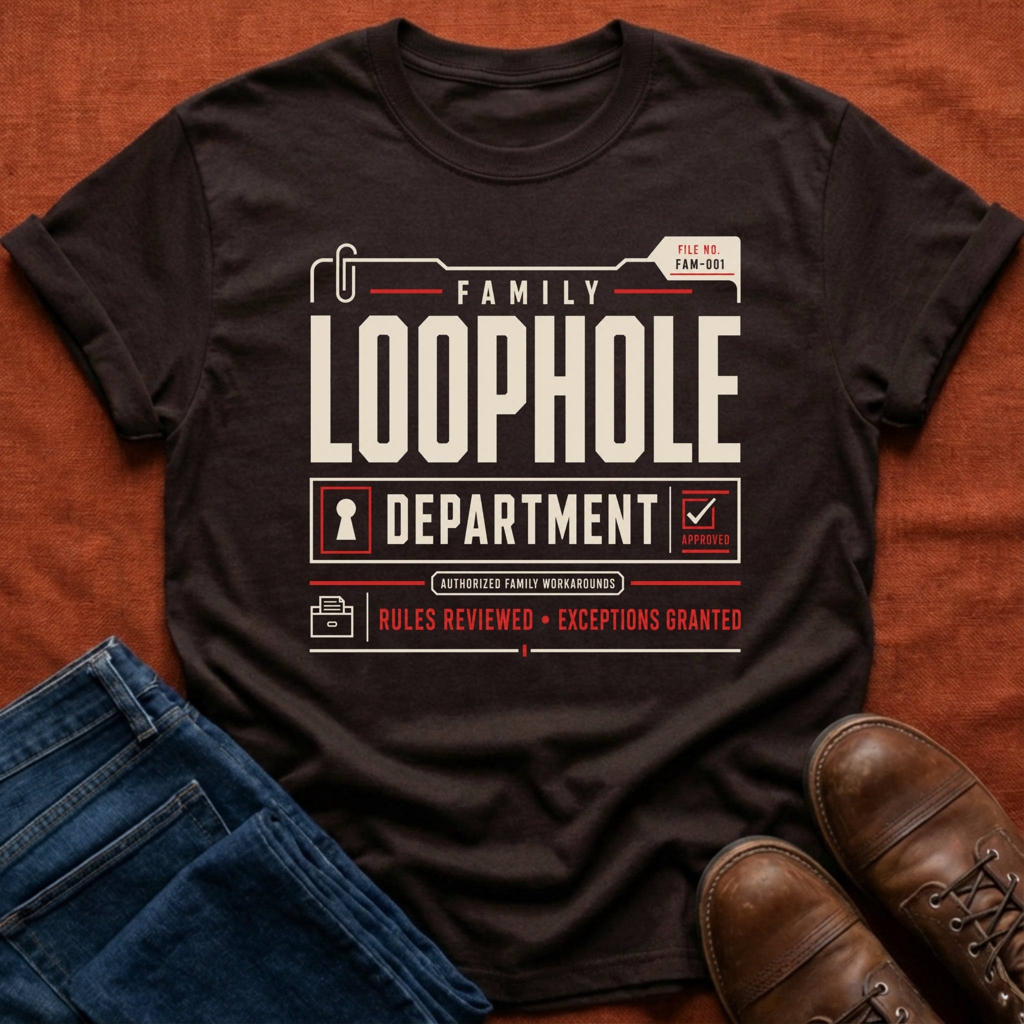Family Loophole Department T-Shirt