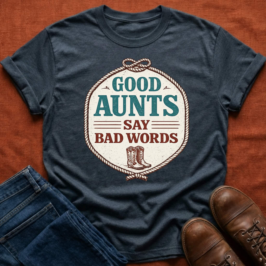 Aunts Say Bad Words Western T-Shirt
