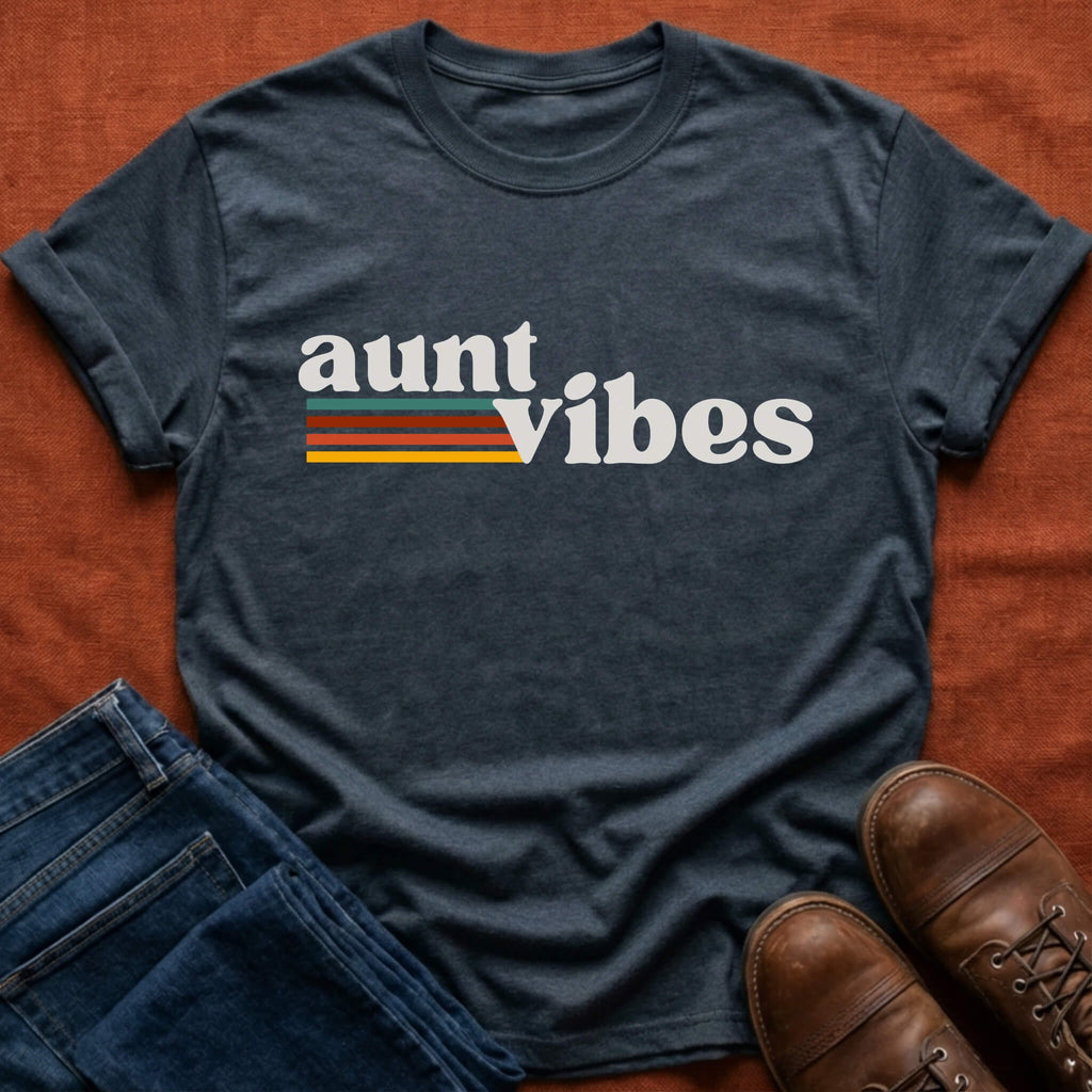 Aunt Vibes Retro T-Shirt