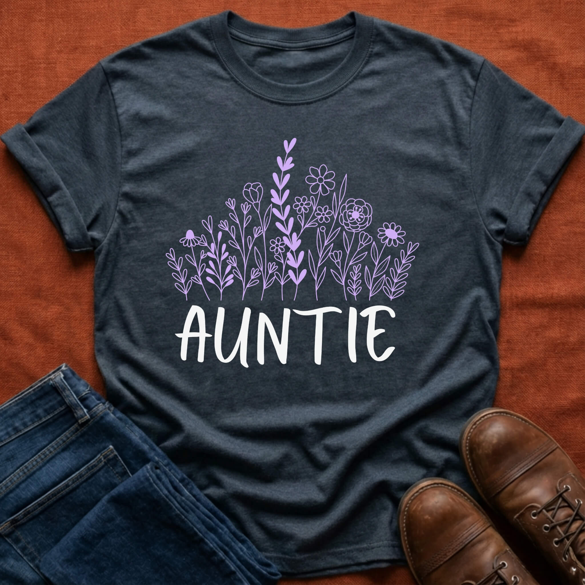 Auntie Wildflowers T-Shirt