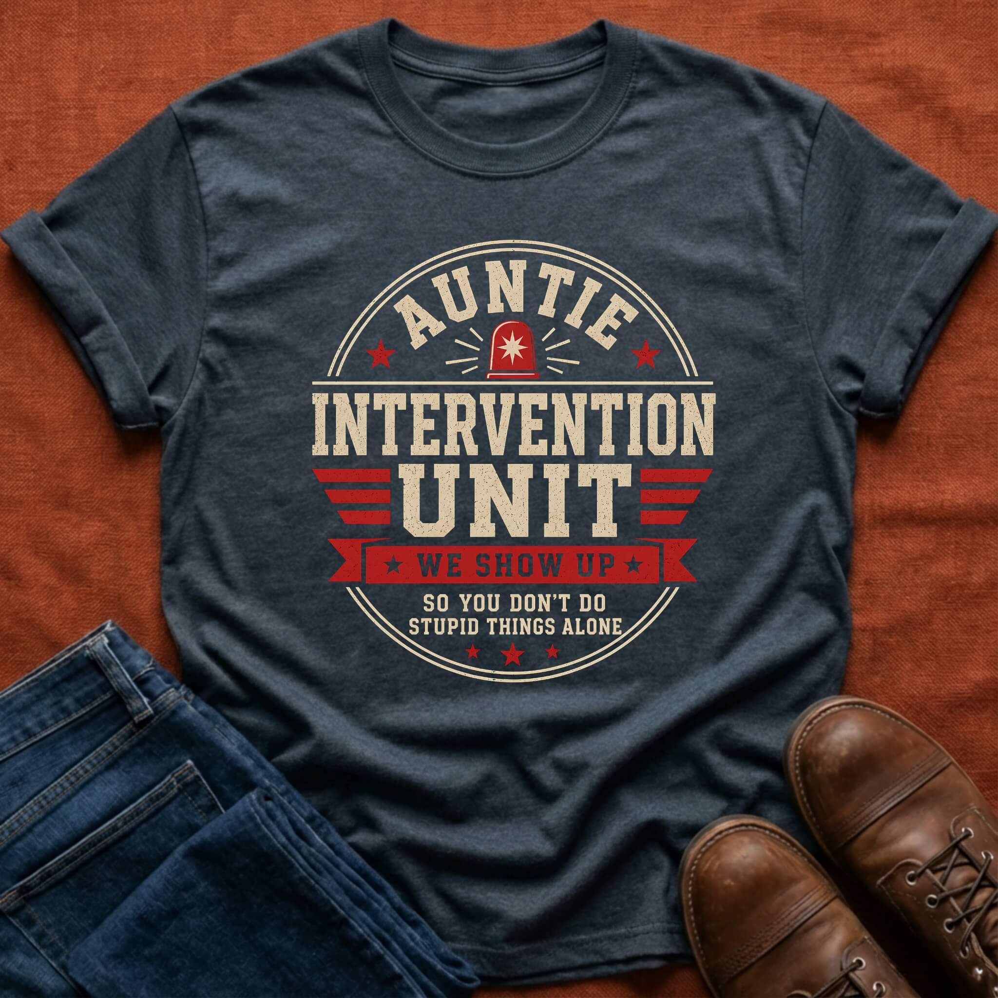 Auntie Intervention Unit T-Shirt