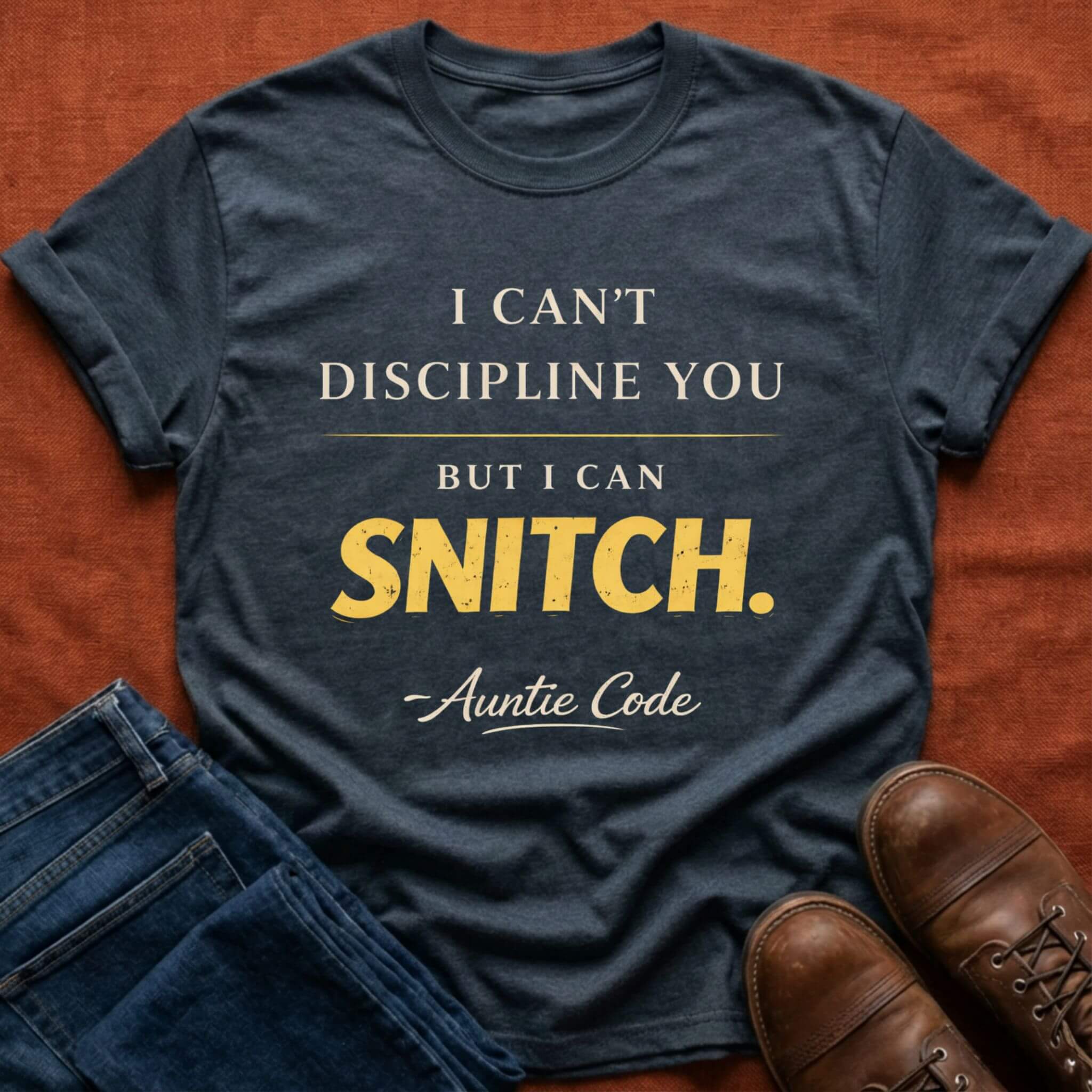 I Can Snitch Auntie Code T-Shirt