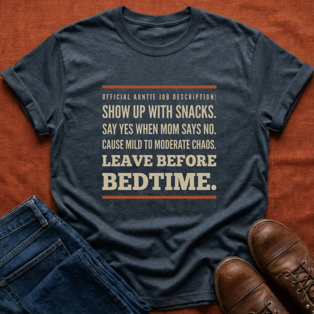 Official Auntie Job Description T-Shirt