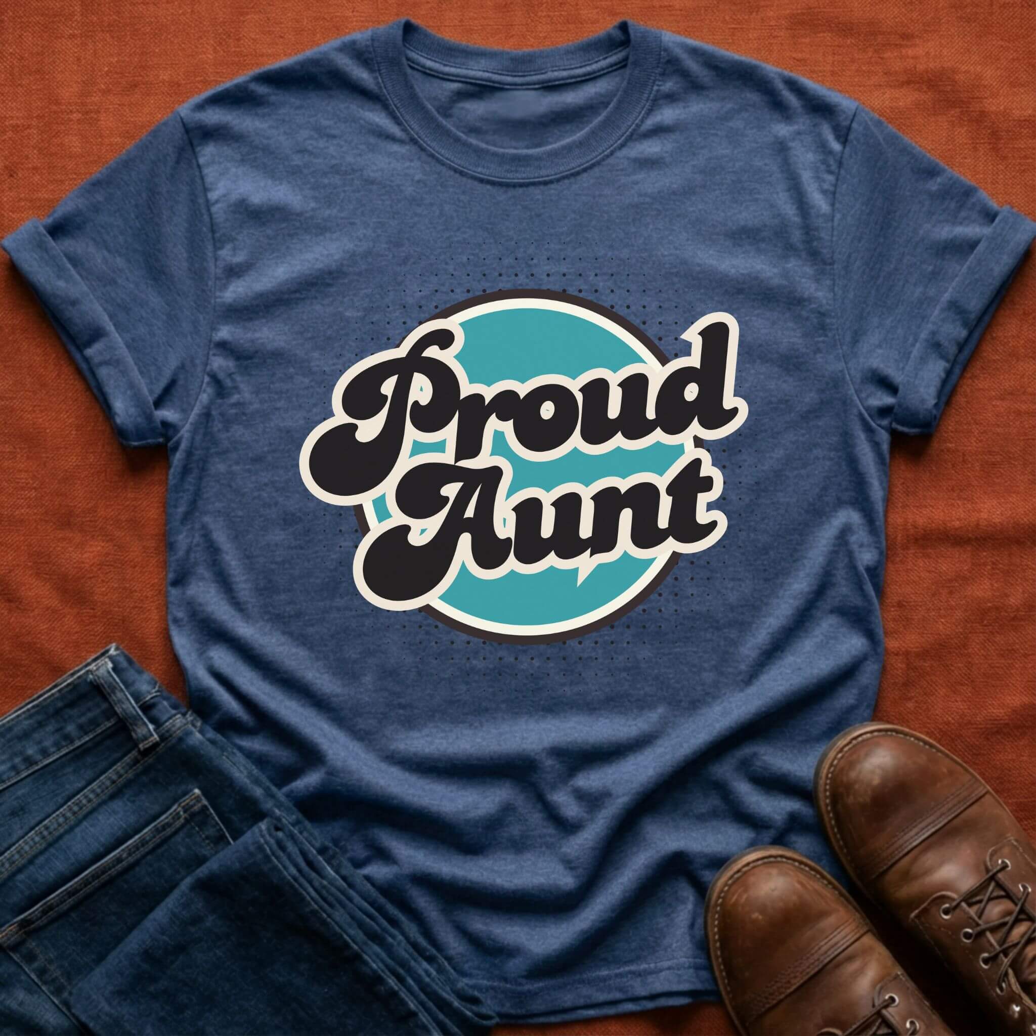 Proud Aunt Retro T-Shirt