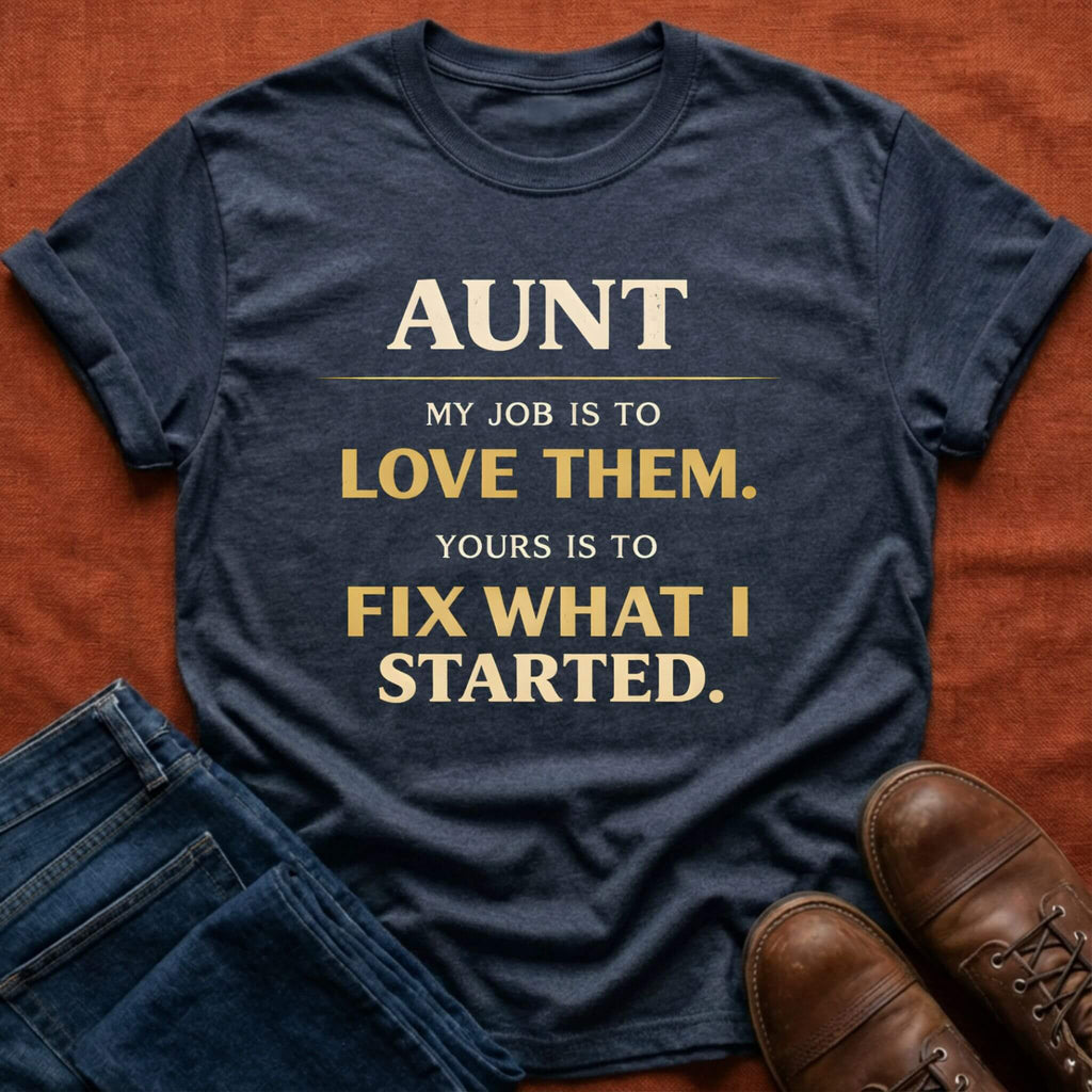 Fix What I Started Aunt T-Shirt