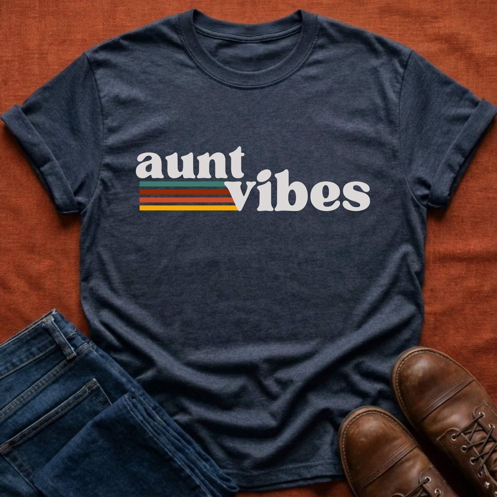Aunt Vibes Retro T-Shirt