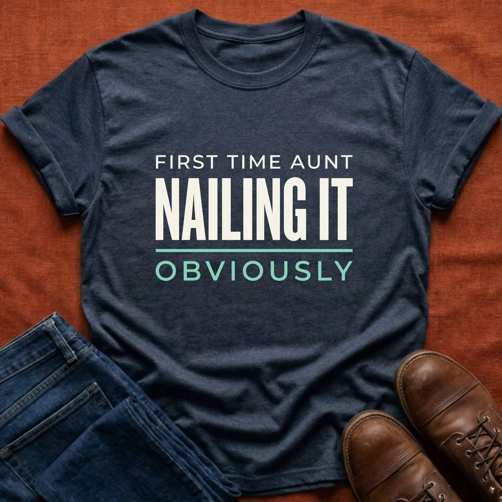 First Time Aunt Nailing It T-Shirt