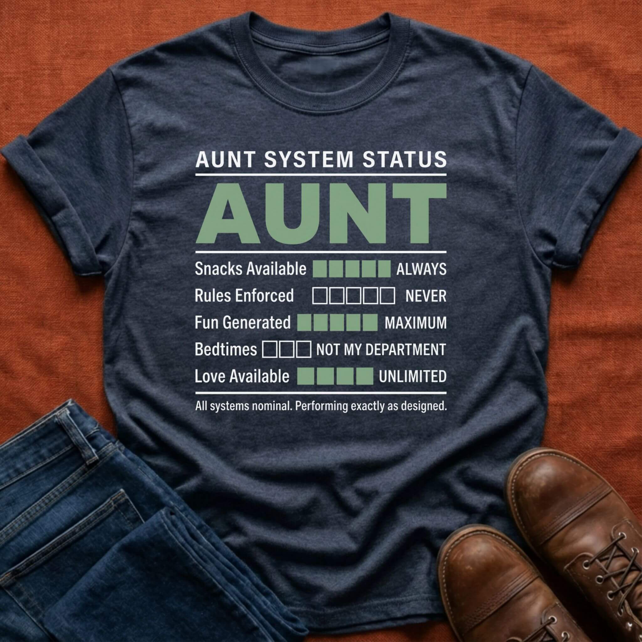 Aunt System Status T-Shirt