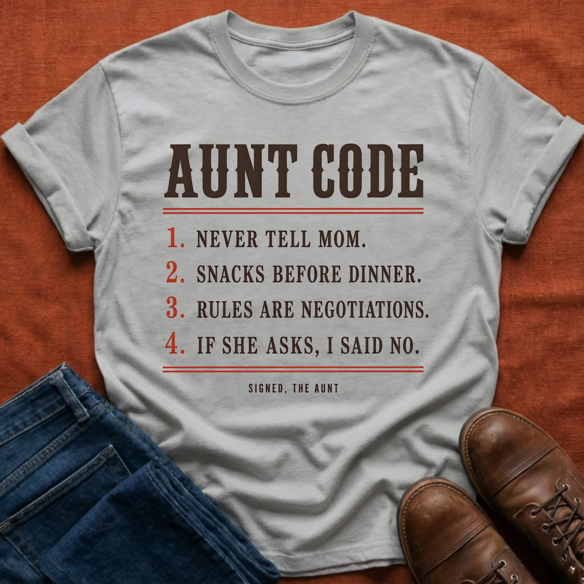 Aunt Code Rules T-Shirt