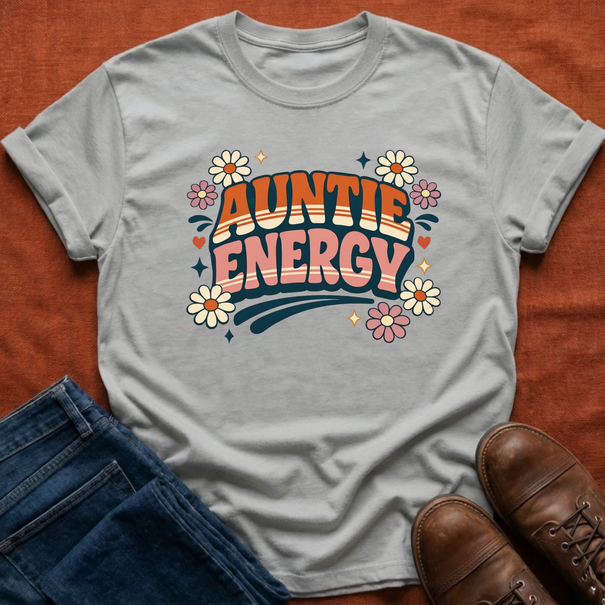 Retro Auntie Energy T-Shirt