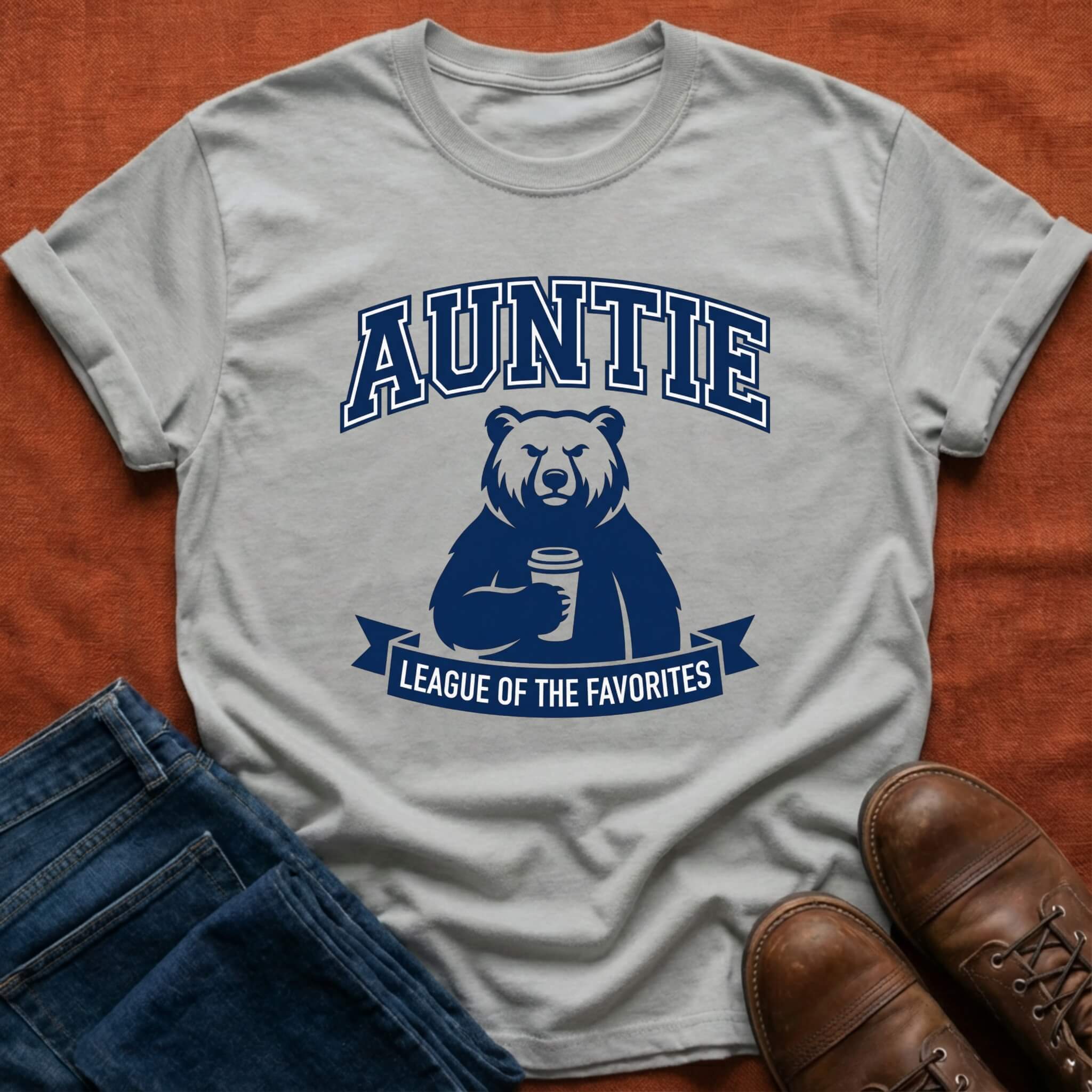 Auntie University Bear T-Shirt