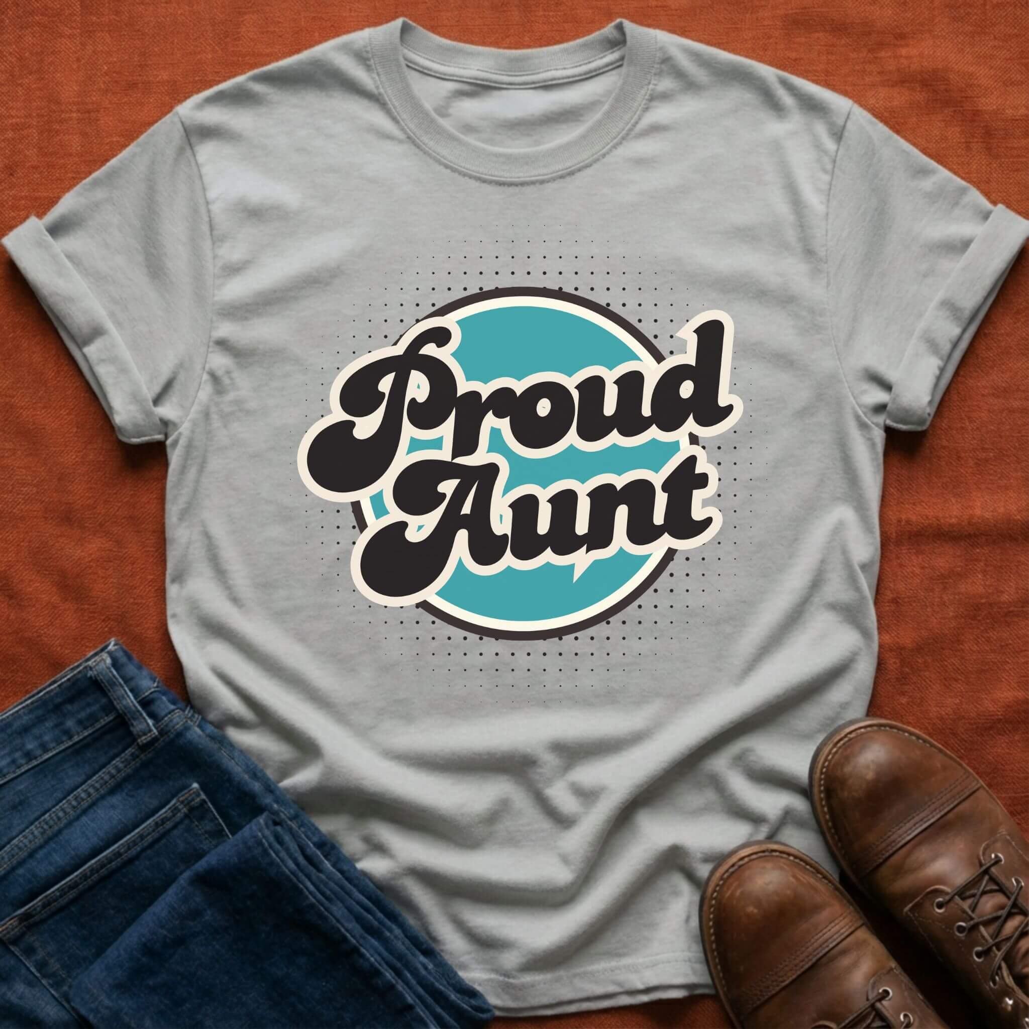 Proud Aunt Retro T-Shirt