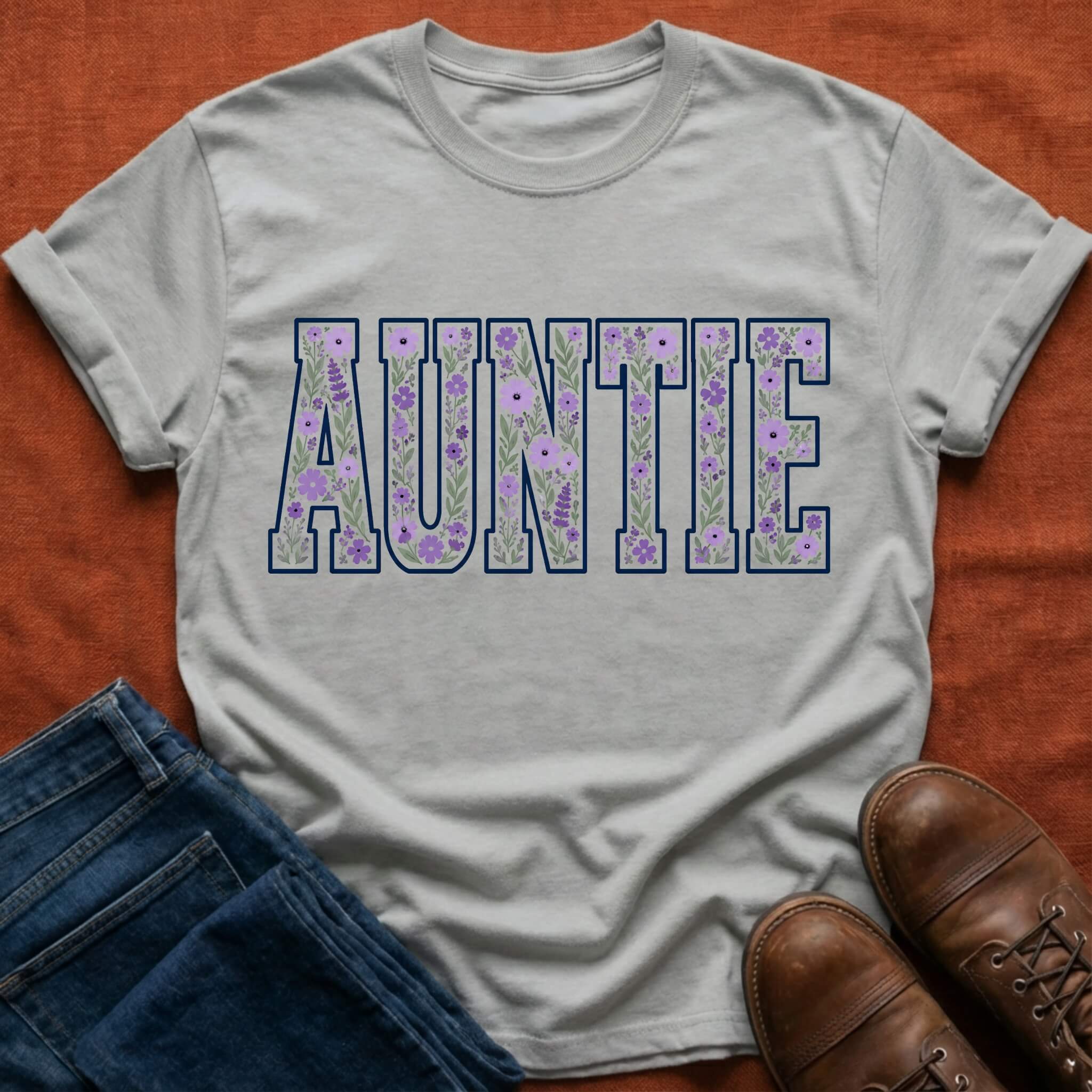 Auntie Floral T-Shirt