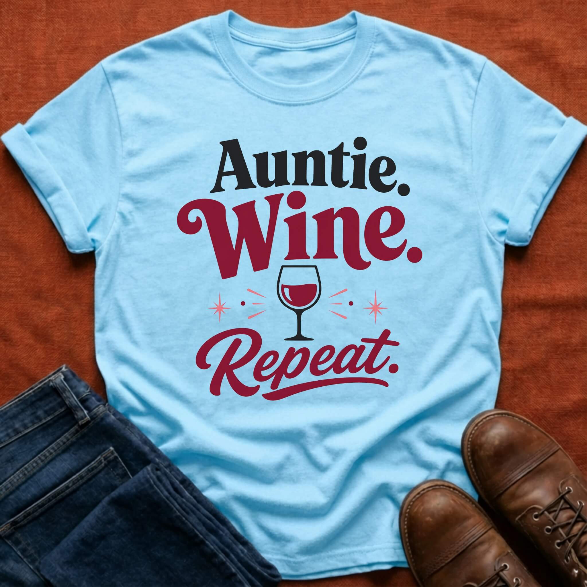 Auntie Wine Repeat T-Shirt
