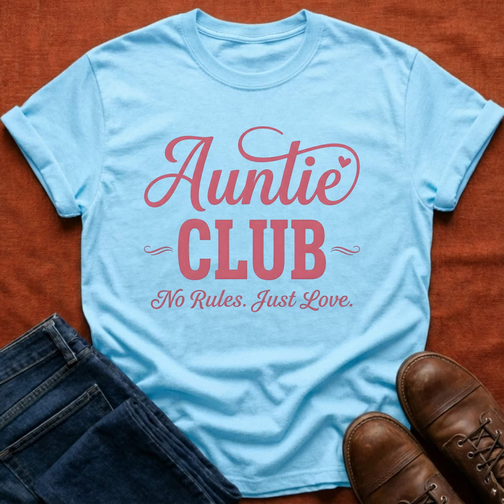 Auntie Club Script T-Shirt
