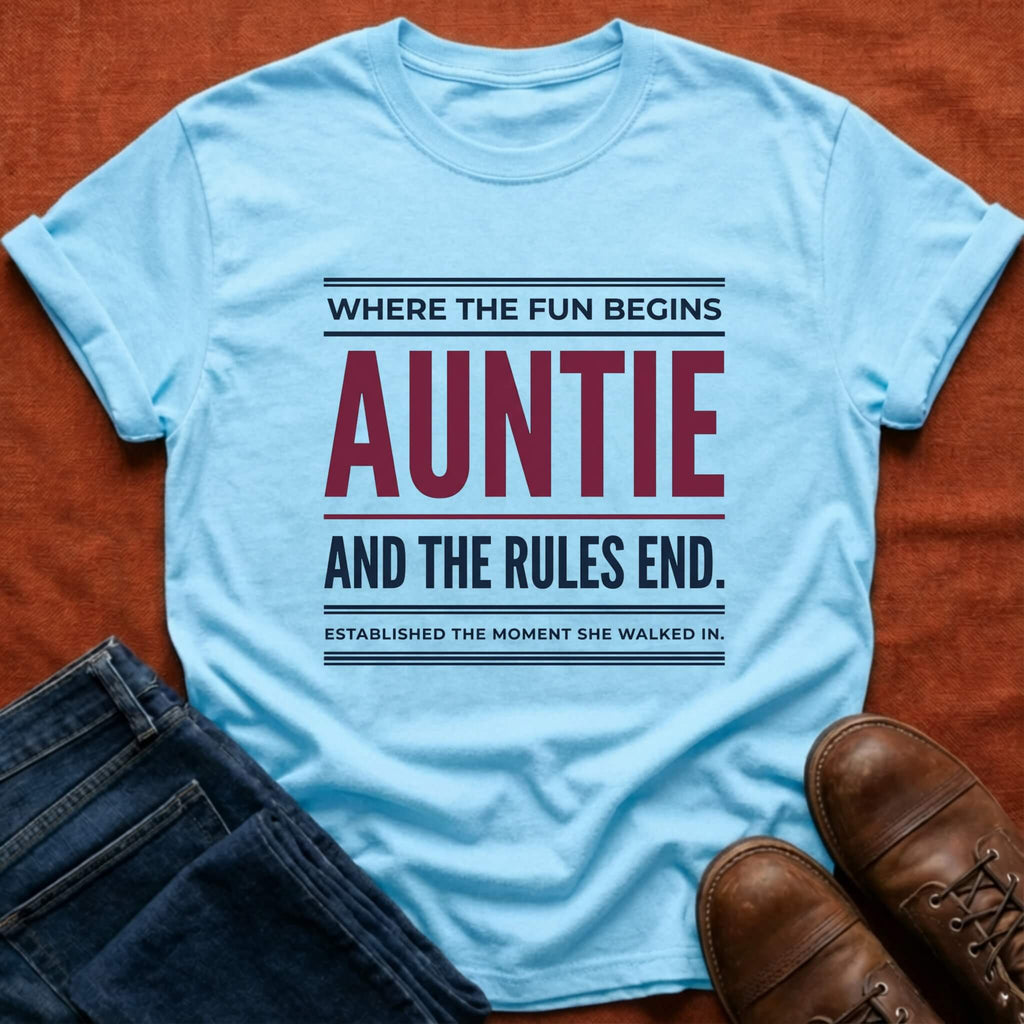 Auntie Where Fun Begins T-Shirt