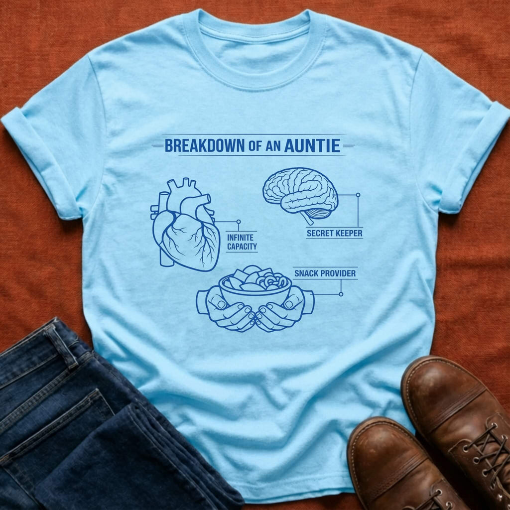Breakdown of an Auntie T-Shirt