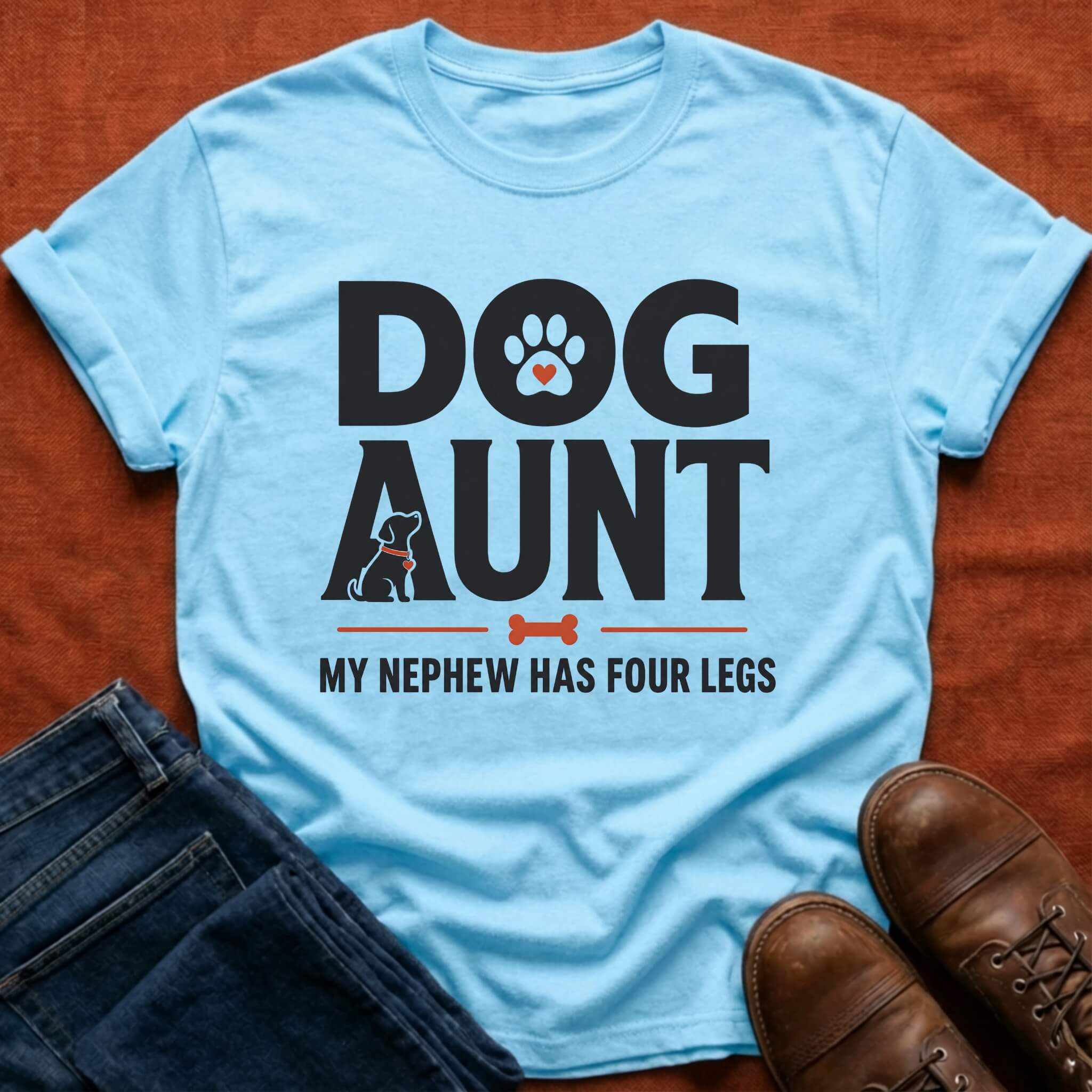 Dog Aunt Nephew T-Shirt